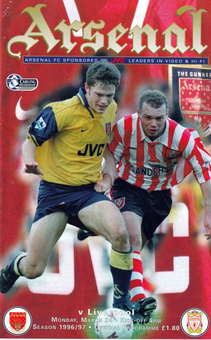 Arsenal v Liverpool 24-Mar-1997
