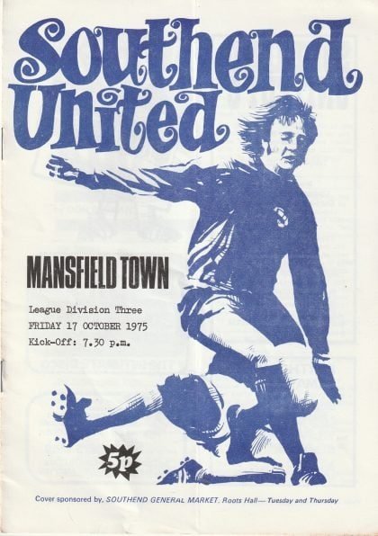 Southend United v Mansfield Town 17-Oct-1975