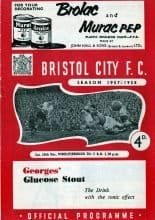 Bristol City v Middlesbrough  28-Dec-1957