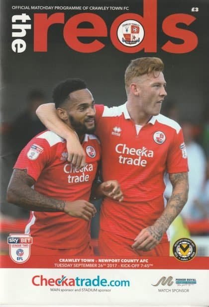 Crawley Town v Newport County  26-Sep-2017