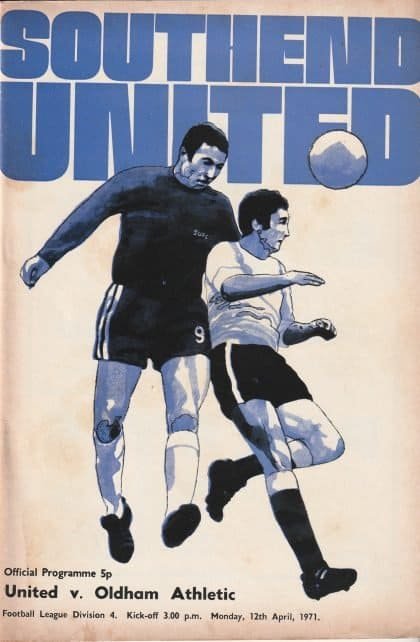 Southend United v Oldham Athletic   12-Apr-1971