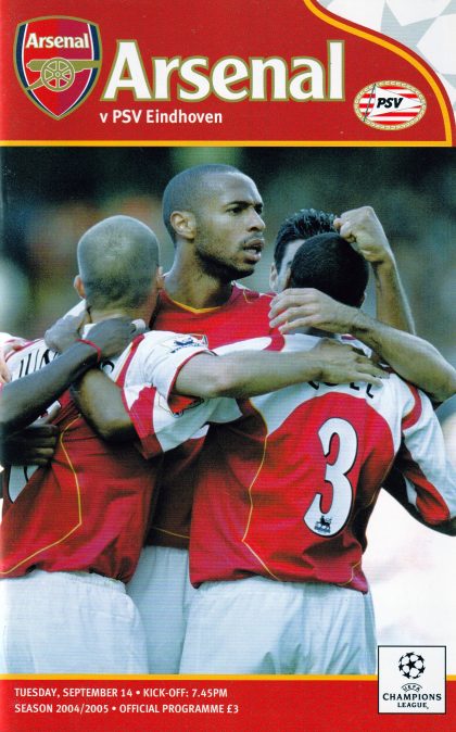 Arsenal v PSV Eindhoven 14-Sep-2004