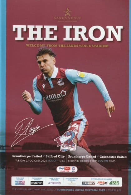 Scunthorpe United v Salford City 27-Oct-2020