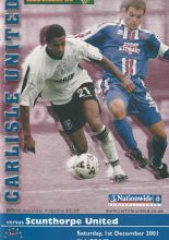 Carlisle United v Scunthorpe United  01-Dec-2001