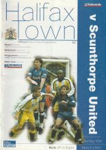 Halifax Town v Scunthorpe United 10-Mar-2001