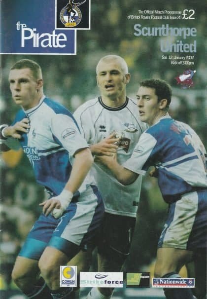 Bristol Rovers v Scunthorpe United  12-Jan-2002