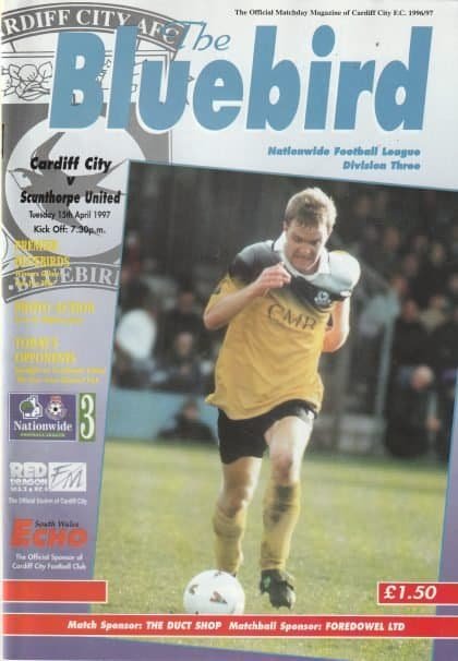 Cardiff City v Scunthorpe United 15-Apr-1997
