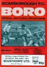 Scarborough v Scunthorpe United  20-Apr-1991