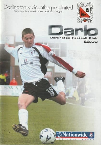 Darlington v Scunthorpe United 24-Mar-2001