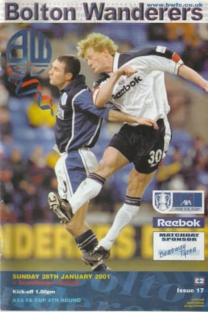 Bolton Wanderers v Scunthorpe United  28-Jan-2001