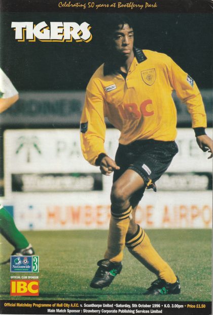 Hull City v Scunthorpe United  05-Oct-1996
