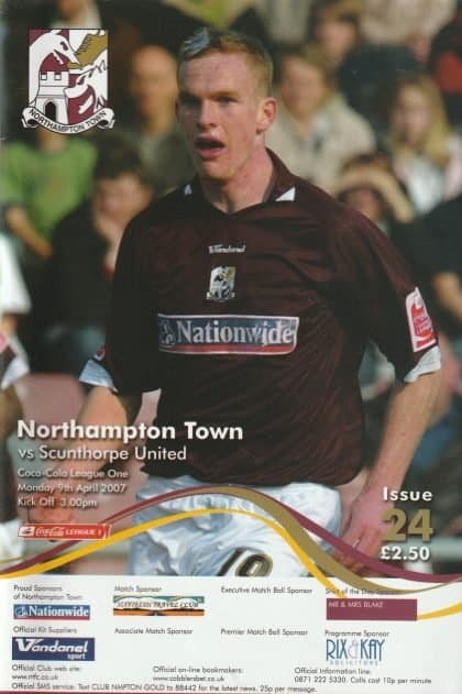 Northampton Town v Scunthorpe United 09-Apr-2007