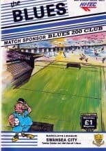 Southend United v Swansea City  02-Oct-1990