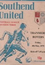 Southend United v Tranmere Rovers  04-May-1979