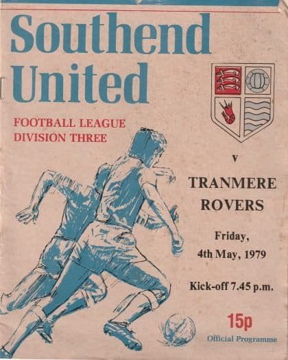 Southend United v Tranmere Rovers  04-May-1979