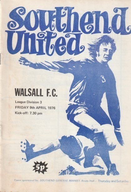 Southend United v Walsall   09-Apr-1976