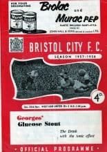 Bristol City v West Ham United 23-Nov-1957