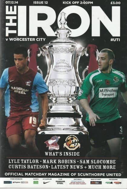 Scunthorpe United v Worcester City  07-Dec-2014