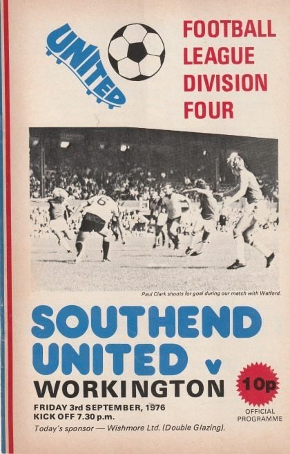 Southend United v Workington 03-Sep-1976