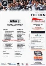 Millwall v Aston Villa  06-May-2018