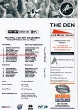 Millwall v Bolton Wanderers  18-Oct-2016