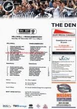 Millwall v Middlesbrough   16-Dec-2017