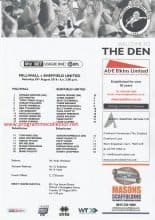 Millwall v Sheffield United  20-Aug-2016