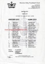 Exeter City v York City 18-Feb-2006