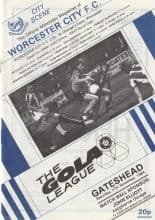 Worcester City v Gateshead  17-Nov-1984