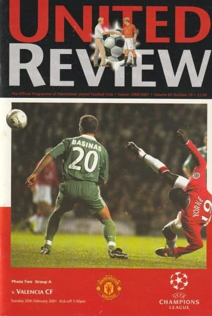 Manchester United v Valencia 20-Feb-2001