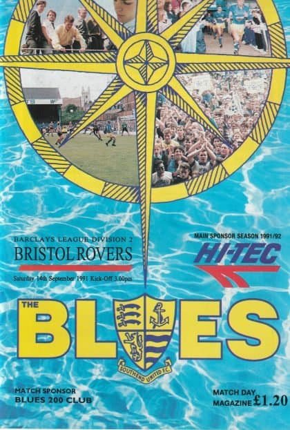 Southend United v Bristol Rovers  14-Sep-1991