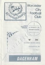 Worcester City v Dagenham 06-Nov-1982