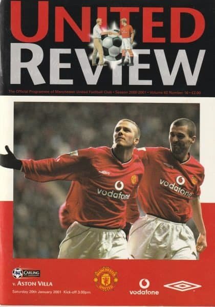 Manchester United v Aston Villa 26-Jan-2001