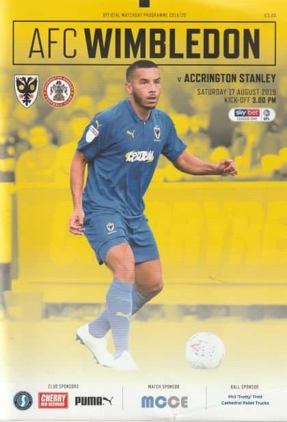 AFC Wimbledon v Accrington Stanley  17-Aug-2019