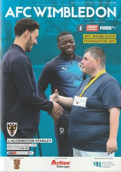 AFC Wimbledon v Accrington Stanley  06-Apr-2019