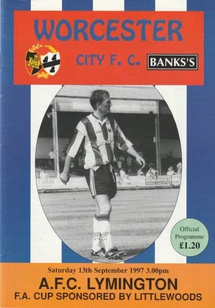 Worcester City v AFC Lymington  13-Sep-1997