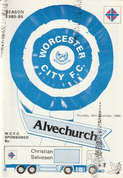 Worcester City v Alvechurch  26-Dec-1985