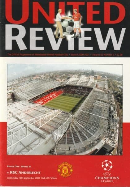 Manchester United v Anderlecht 13-Sep-2000