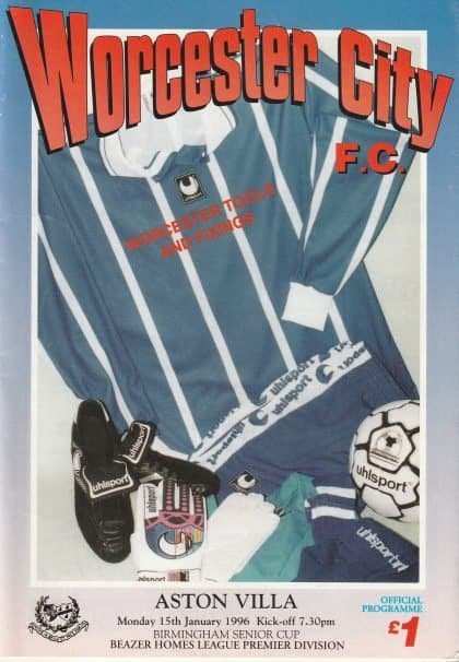 Worcester City v Aston Villa  15-Jan-1996