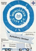 Worcester City v Aylesbury United  08-Feb-1986