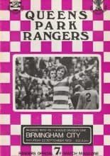 Queens Park Rangers v Birmingham City 22-Sep-1973