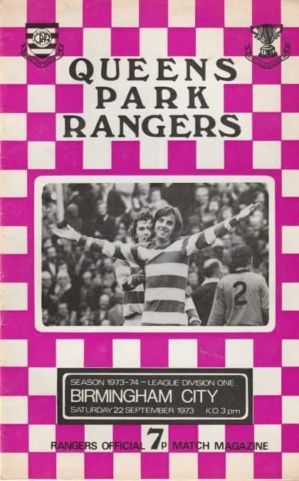 Queens Park Rangers v Birmingham City 22-Sep-1973