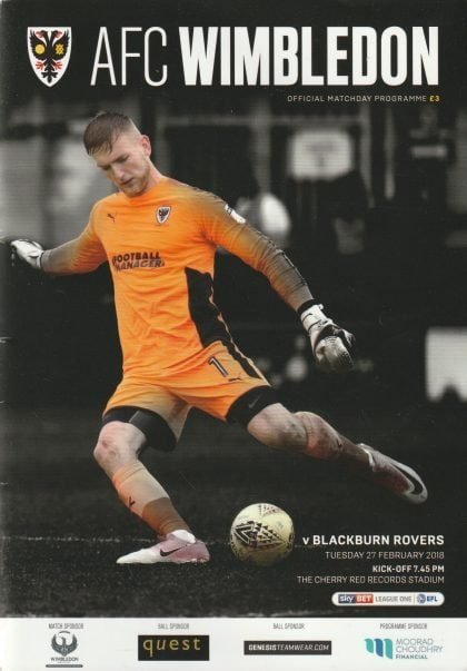 AFC Wimbledon v Blackburn Rovers  27-Feb-2018