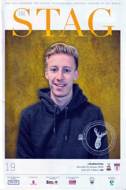 Mansfield Town v Bradford City  25-Jan-2020