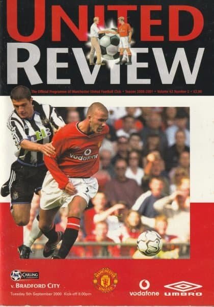 Manchester United v Bradford City 05-Sep-2000