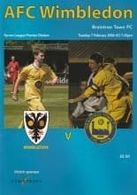 AFC Wimbledon v Braintree Town  07-Feb-2006