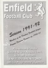 Enfield v Brentford  03-Aug-1991