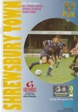 Shrewsbury Town v Bury 14-Sep-1996