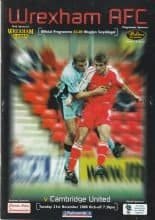 Wrexham v Cambridge United  21-Nov-2000