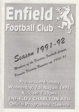 Enfield v Charlton Athletic 07-Aug-1991